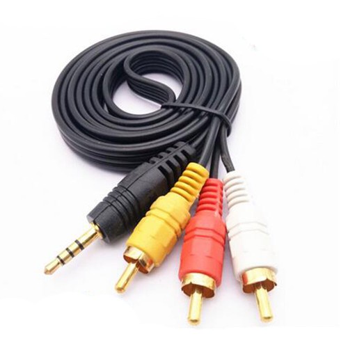 Dây cáp âm thanh AUX 3RCA đầu cắm sang đầu cắm 3.5mm