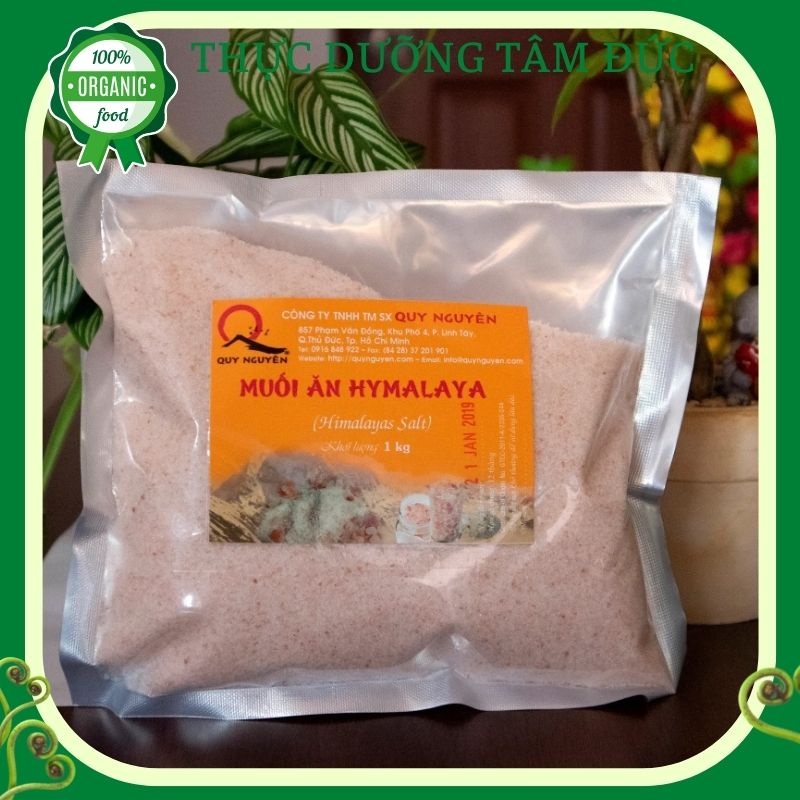 Muối ăn Himalaya Quy Nguyên gói 1kg - Thầy Tuệ Hải chùa Long Hương