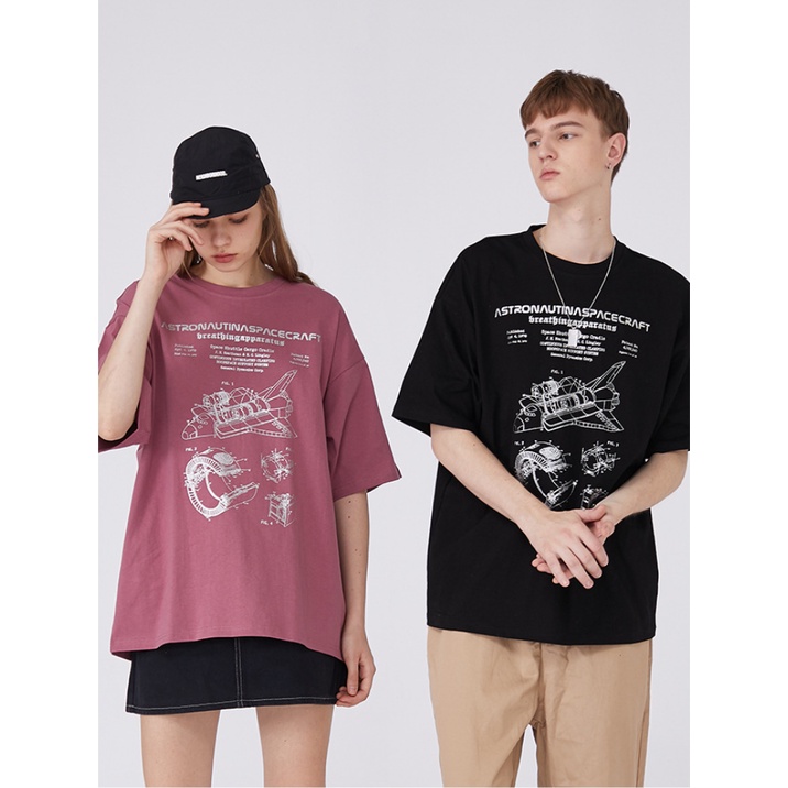 Áo Phông Phi Thuyền Unisex Nam Nữ Form Rộng Vải Dày Mịn [ FREE SHIP ]