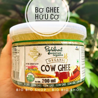 Bơ hữu cơ - Bơ Ghee hữu cơ từ bò ăn cỏ USDA Parliament India 200ml - Bơ organic butter Ấn Độ cho bé ăn dặm và làm bánh