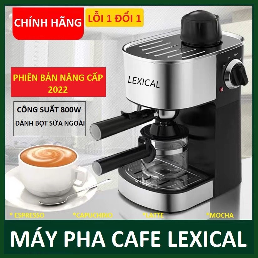 Máy pha cà phê Lexical automatic, hàng chính hãng, bảo hành 12 tháng