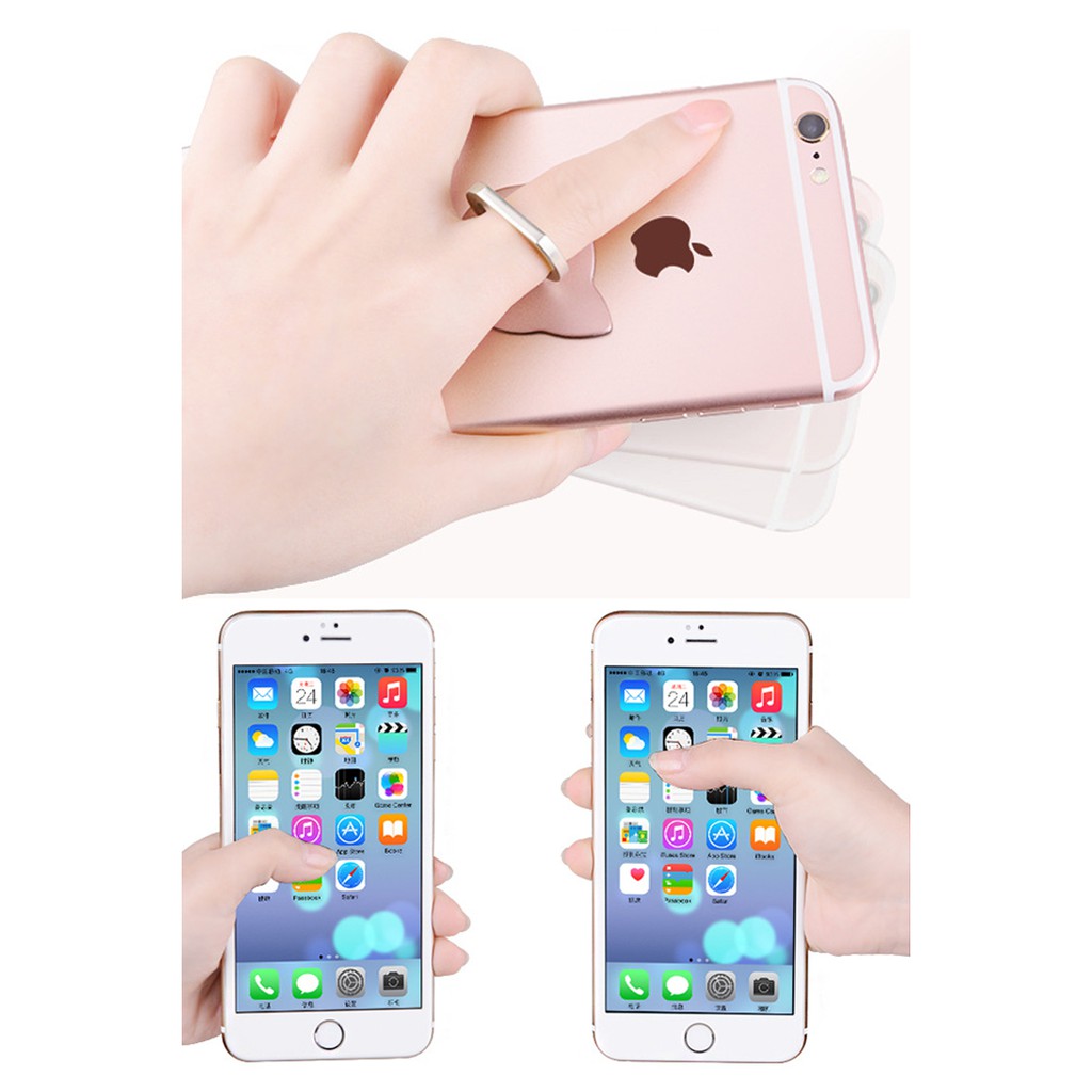 Giá đỡ điện thoại dạng nhẫn đeo tay tiện dụng cho iPhone XS Max XR X 8 7 6 6S Plus