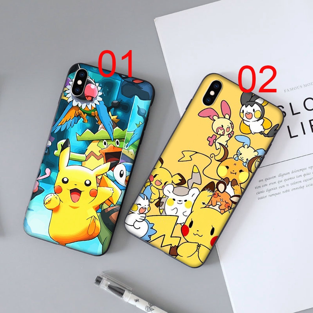 Ốp điện thoại mềm in hình Pokemon cho iPhone 5 5s 6 6s Plus 7 8 SE
