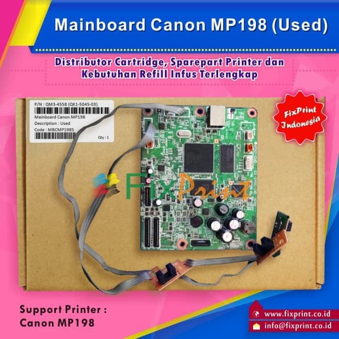 Bo Mạch Chủ Canon Mp198- Mainboard Mp 198 - Mp198 Review Fpterbaru3173