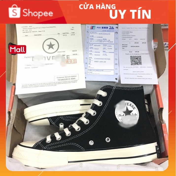 [Bản SlÊU CẤP] Giày CV 1970s cao cổ,Chuck Star 1970s [full box bill] tặng túi cv