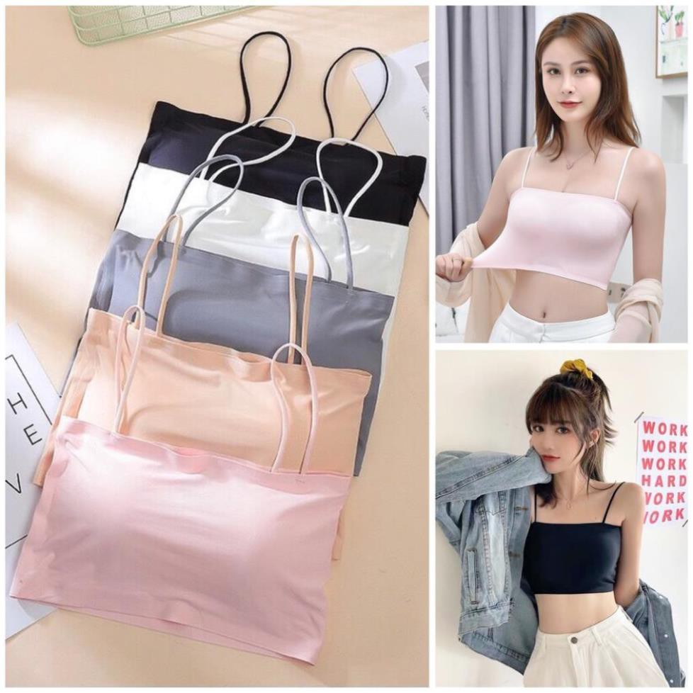 Áo Bra Quây Hai Dây Đúc Su Áo Bralette Tập Gym Yoga Mainia Shop  ྇