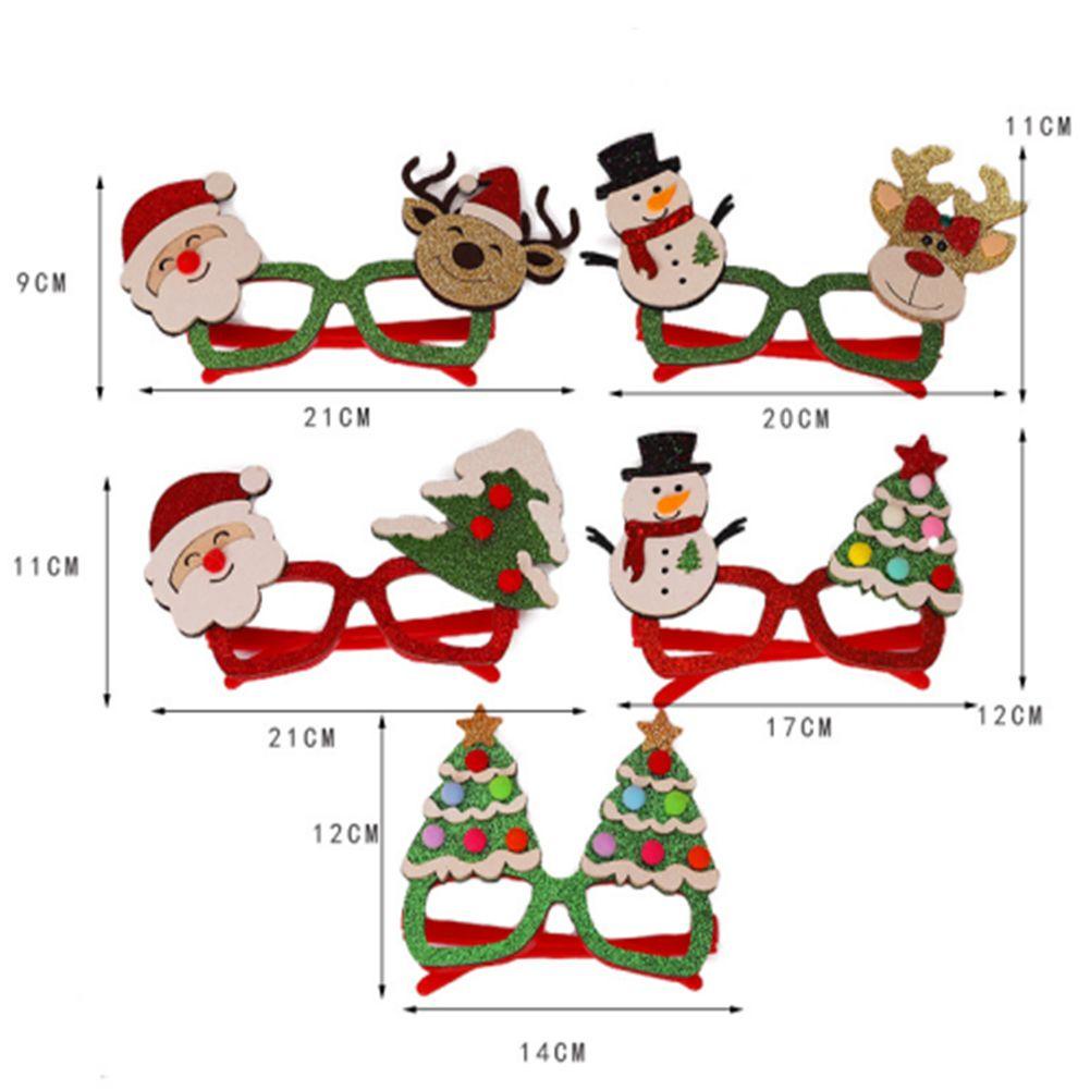 Mắt Kính Hình Ông Già Noel / Người Tuyết Lấp Lánh Dùng Trang Trí Giáng Sinh