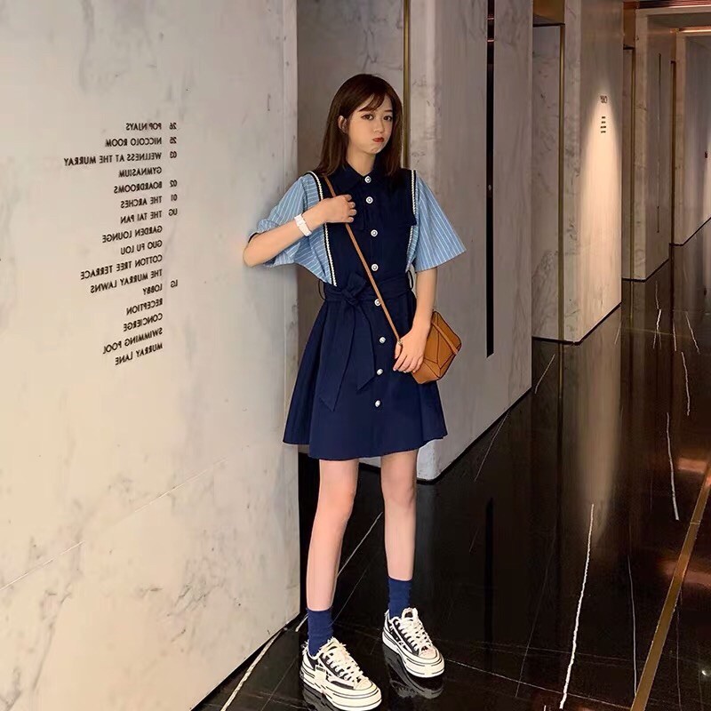 {Order bigsize,L-4xl}Váy dáng ngắn phối kiểu xinh xắn