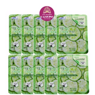 Combo 10 mặt nạ 3w clinic chiết xuất dưa leo