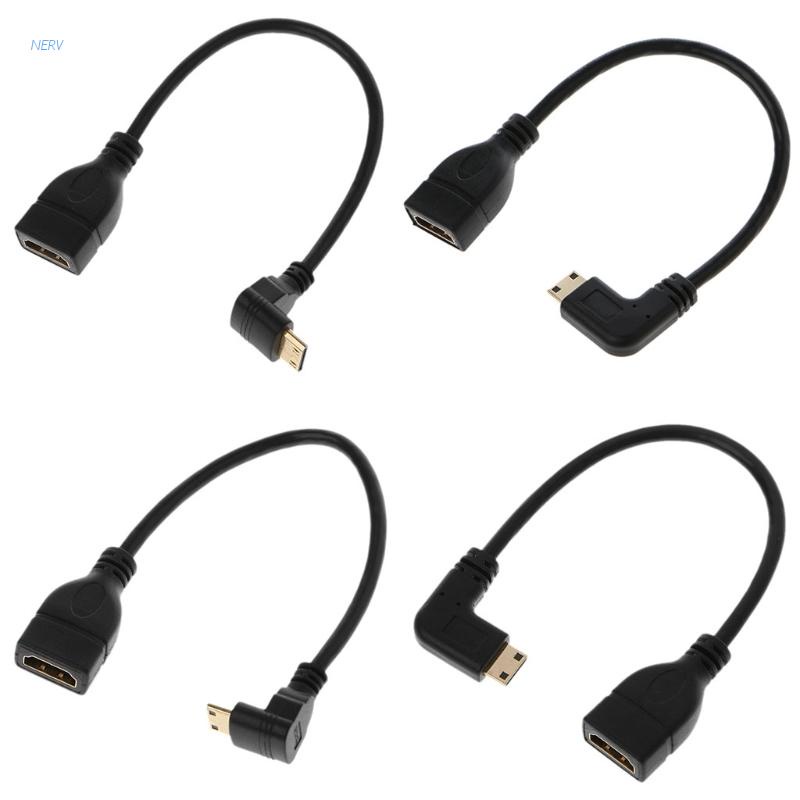 Nerv Dây Cáp Chuyển Đổi Đầu Cắm Usb Hdmi Sang Ổ Cắm Hdmi 90 Độ