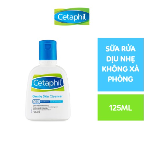 Cetaphil Gentle Skin Cleaner - Sữa rửa mặt loại bỏ chất nhờn, tẩy sạch bụi bẩn, dịu da, giữ ẩm, ngừa mụn - CN305