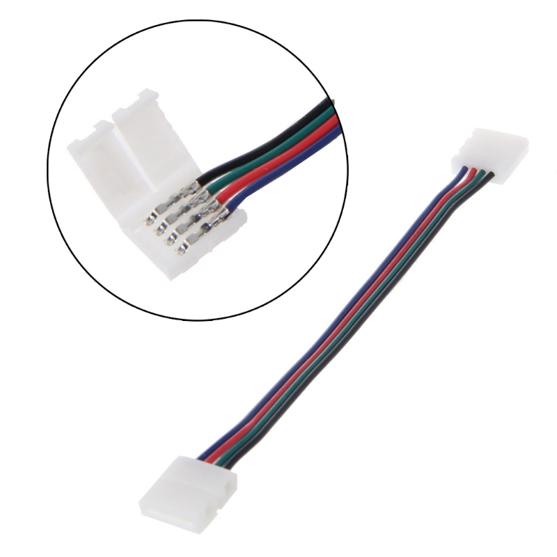 Dây Nối Đèn Led 4 Pin 10mm 17cm Rgb Cho Đèn Led Dây 5050