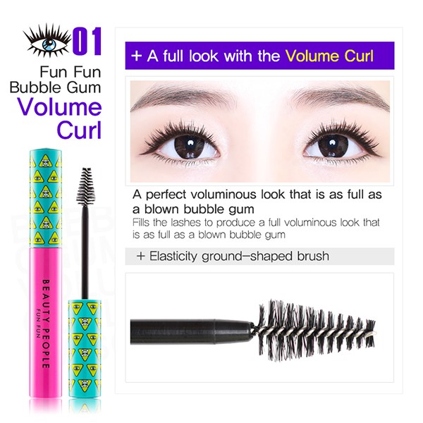 Mascara làm dày & dài mi BEAUTY PEOPLE Fun Fun Mascara 10ml