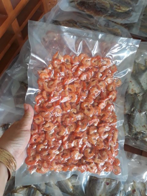 Tôm khô size trung, size lỡ, ít mặn, ngọt thịt  250g500g