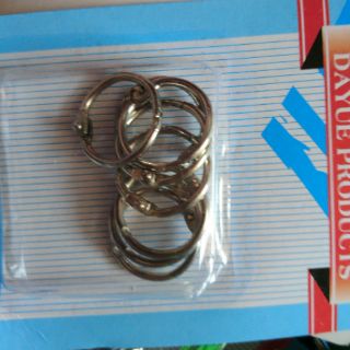 Móc khoen tròn mở làm sách vải 4 size