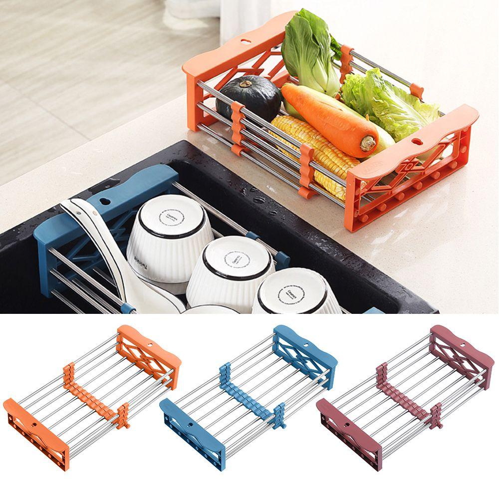 PINEVN Giá Inox Đựng Rau Củ Quả Để Bồn Rửa Chén Tiện Dụng