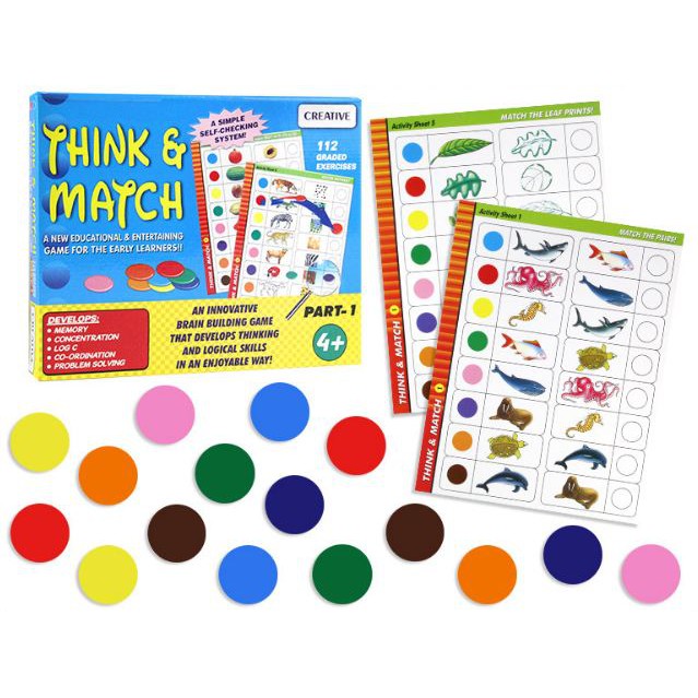 Đồ chơi trí tuệ phát triển tư duy logic an toàn cho trẻ,bộ rèn tư duy logic think &amp; match cho bé từ 3 tuổi-Shopmina123