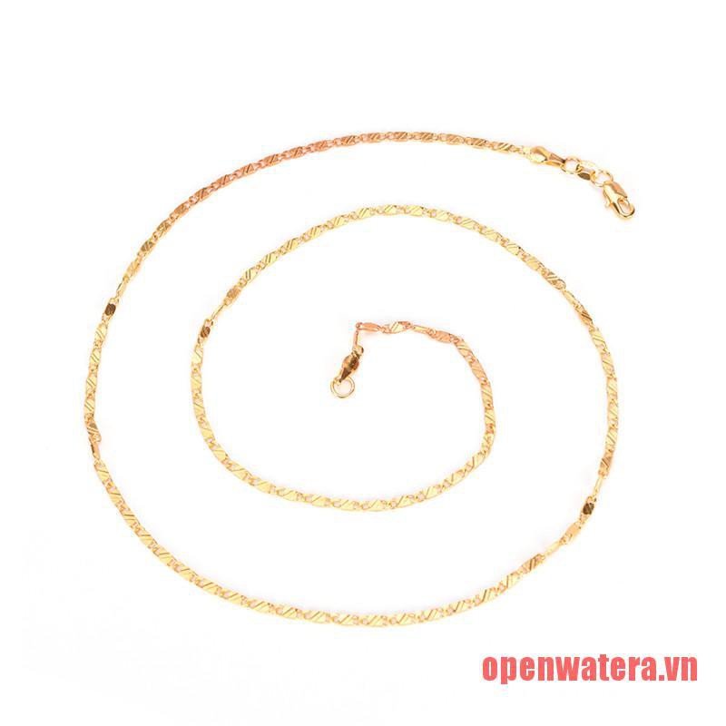 Dây chuyền nam mạ vàng 16-30 inch tùy chọn