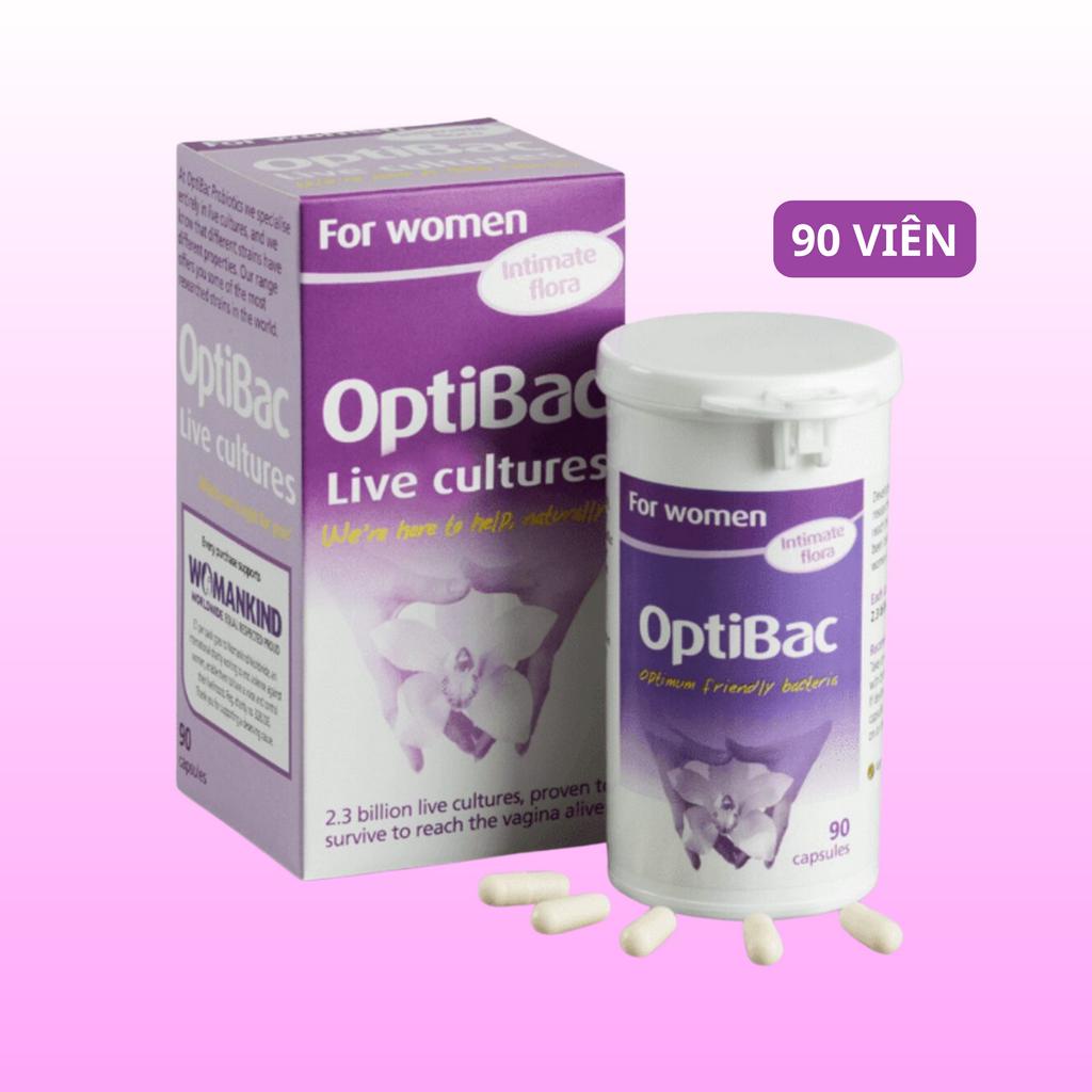 Men Vi Sinh Phụ Khoa Optibac For Women Lợi Khuẩn, Ngăn Ngừa Viêm Phụ Khoa, Hỗ Trợ Cân Bằng Độ PH Phụ Nữ 30 - 90 Viên