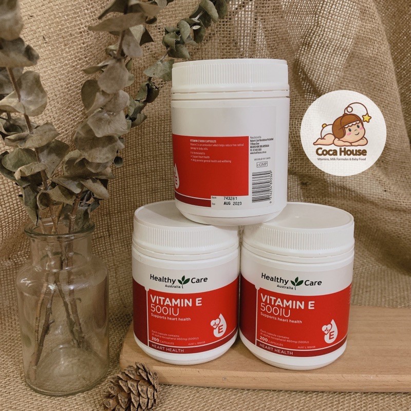 VIÊN UỐNG BỔ SUNG VITAMIN E 500IU HEALTHY CARE ✅Hàng chính hãng, đủ bill và tem chemist✅ hỗ trợ đẹp da, nội tiết tố | BigBuy360 - bigbuy360.vn