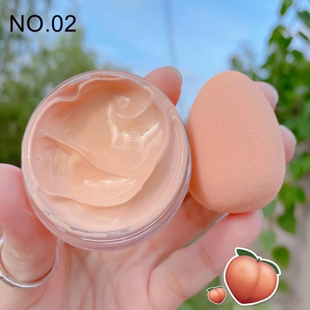 Kem Nền Trái Đào Kèm Bông Mút Tán Cao Cấp | BigBuy360 - bigbuy360.vn