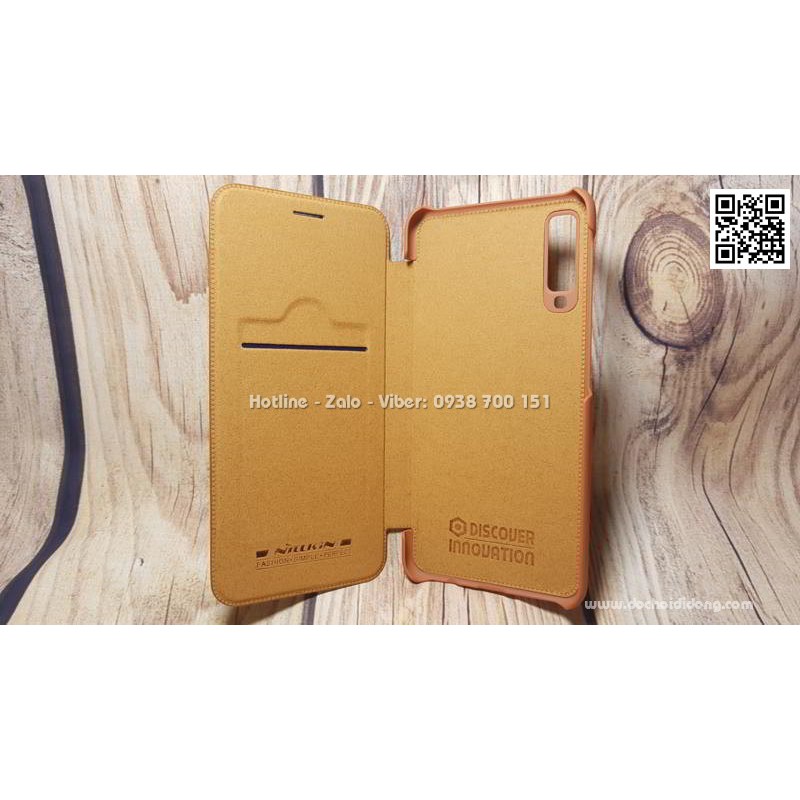 Bao da Samsung A7 2018 Nillkin Qin