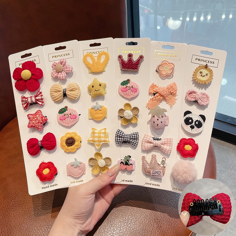 Bộ 5 Kẹp Tóc Thời Trang Đáng Yêu Cho Bé Gái