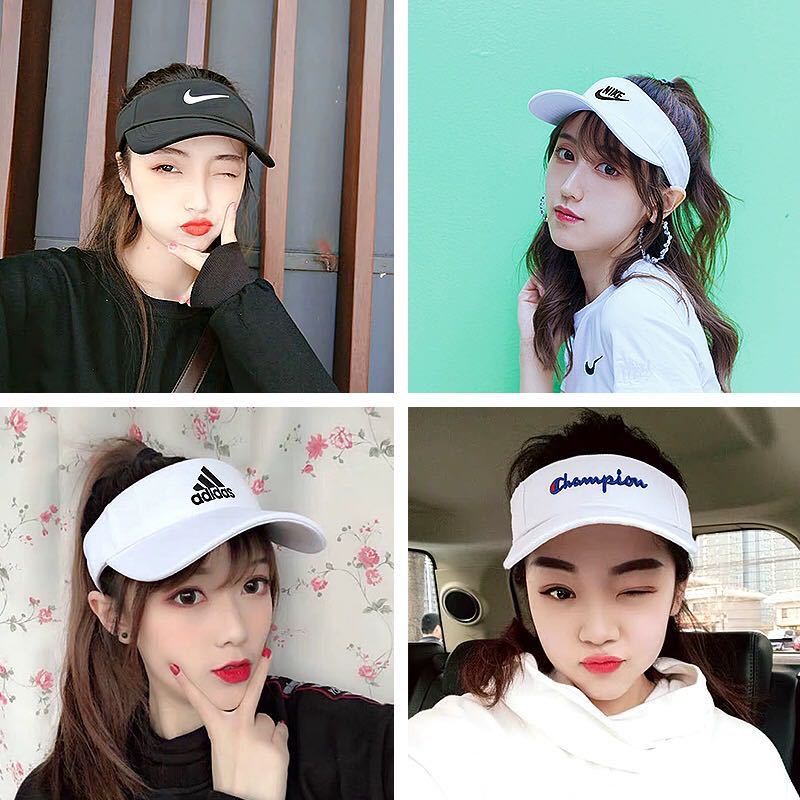 Mũ Lưỡi Trai Thể Thao Hở Chóp In Logo Nike / Adidas Phong Cách Hip Hop Cá Tính