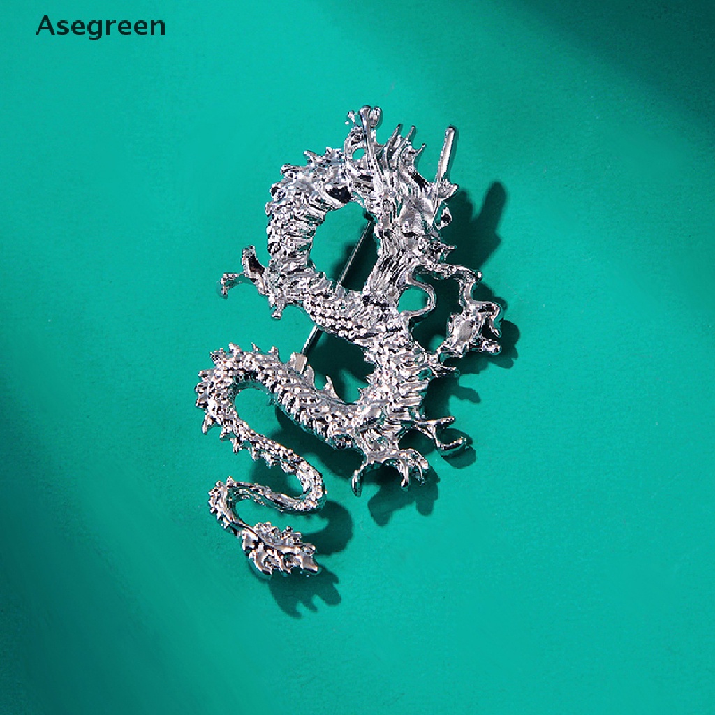 [Asegreen] Ghim Cài Hình Rồng Bay Tráng Men Unisex