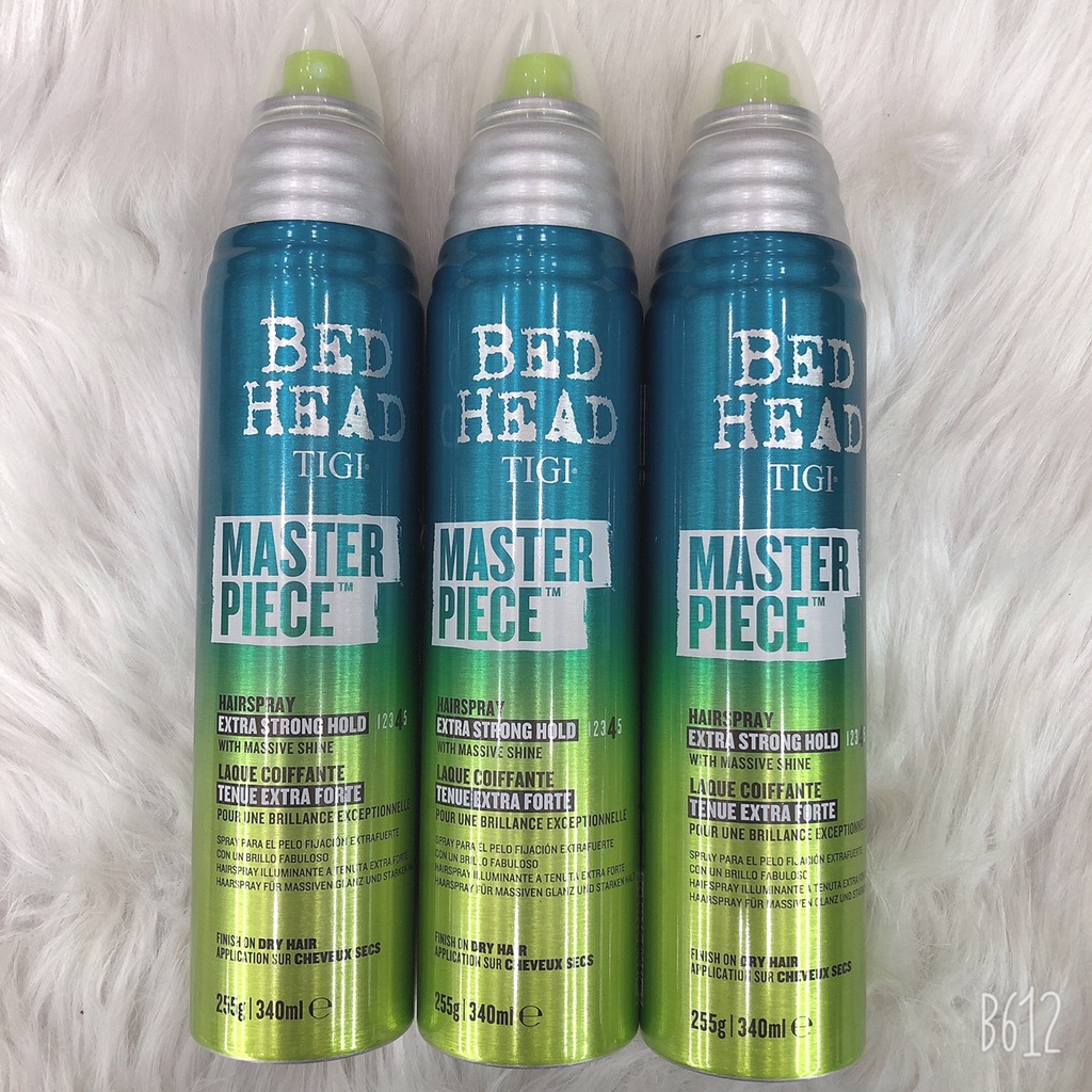 Keo xịt tạo kiểu và tạo bóng cho tóc MASTER PIECE BED HEAD TIGI 340ML