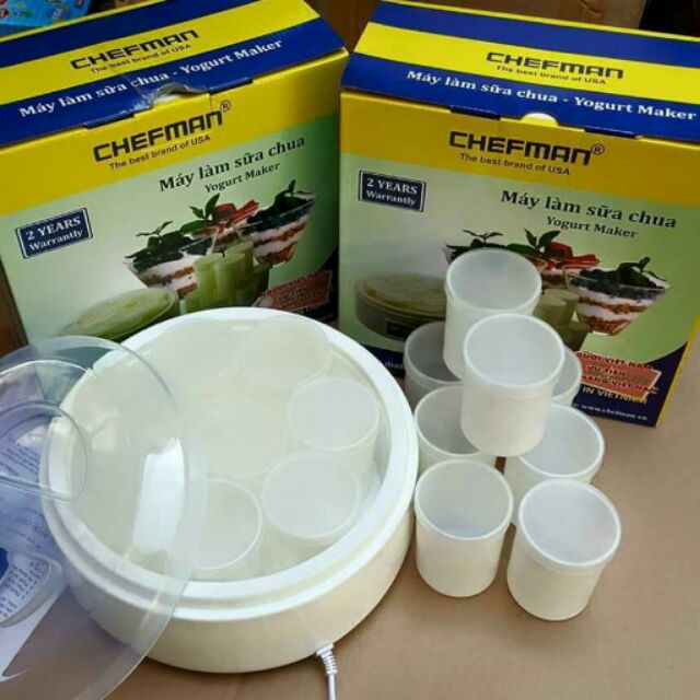 máy làm sữa chua chefmen 16 cốc