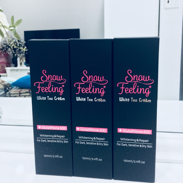 SNOW FEELING WHITE TOX CREAM - DƯỠNG TRẮNG & MAKE UP BODY