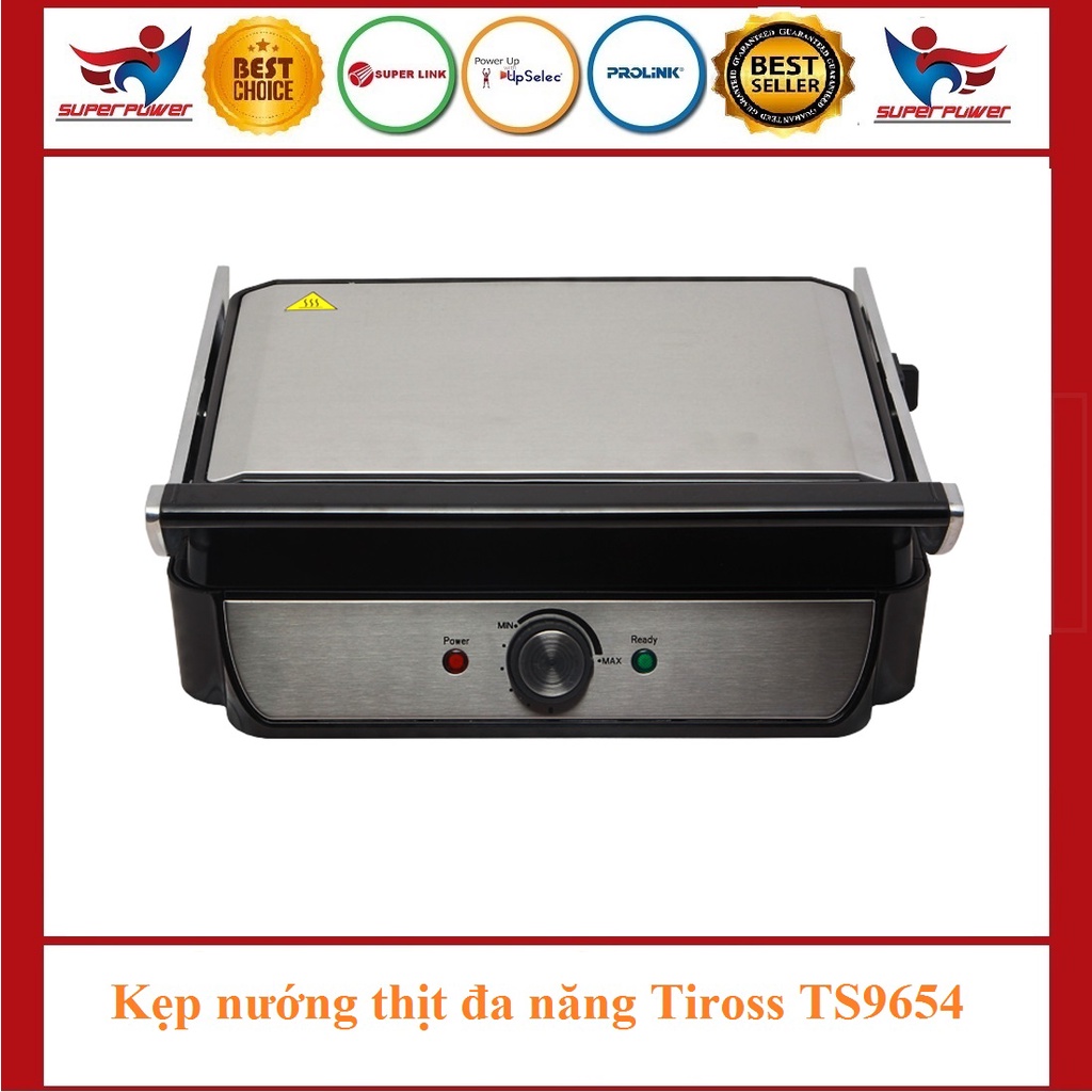 [Mã 254ELSALE giảm 7% đơn 300K] Kẹp nướng điện đa năng Tiross TS9652,TS9653,TS9654,TS965