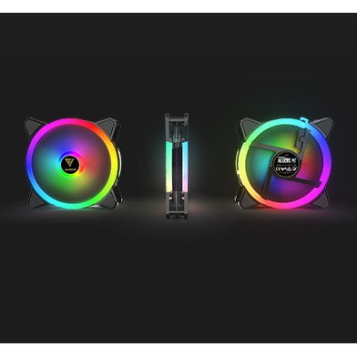 Fan Led RGB Control GAMDIAS (Đồng bộ với BỘ Kít 4Fan Led RGB + Hub GAMDIAS M2-1204R)