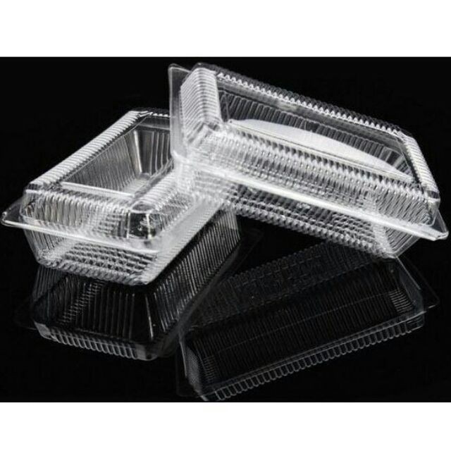 10 hộp nhựa 1 lần 5x15x23 cm đựng bánh su kem, nem, xoài lắc