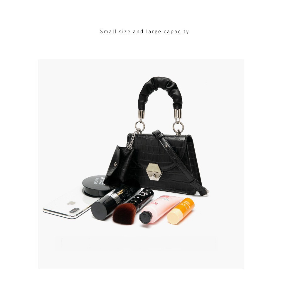 Túi xách nữ đeo chéo vân cá sấu khóa lục giác kèm theo ví cực sang chảnh TX08 túi đeo chéo - Chip Xinh Boutique | BigBuy360 - bigbuy360.vn