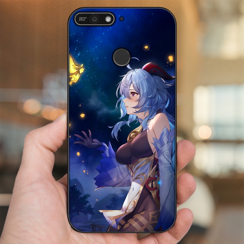 Ốp lưng Huawei Y6 Prime viền đen in hình Ganyu Genshin Impact