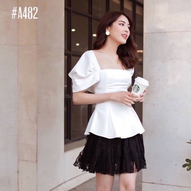 🍀 Áo peplum tay rớt