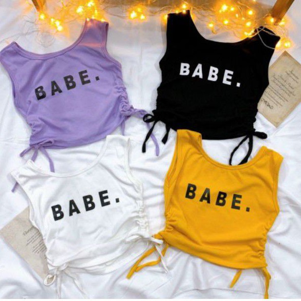 Áo ba lỗ rút dây 2 bên
