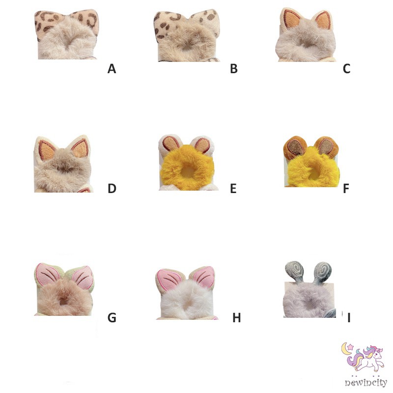 Dây Cột Tóc Hình Tai Thỏ Đáng Yêu Kiểu Hàn Quốc Cho Bé Gái