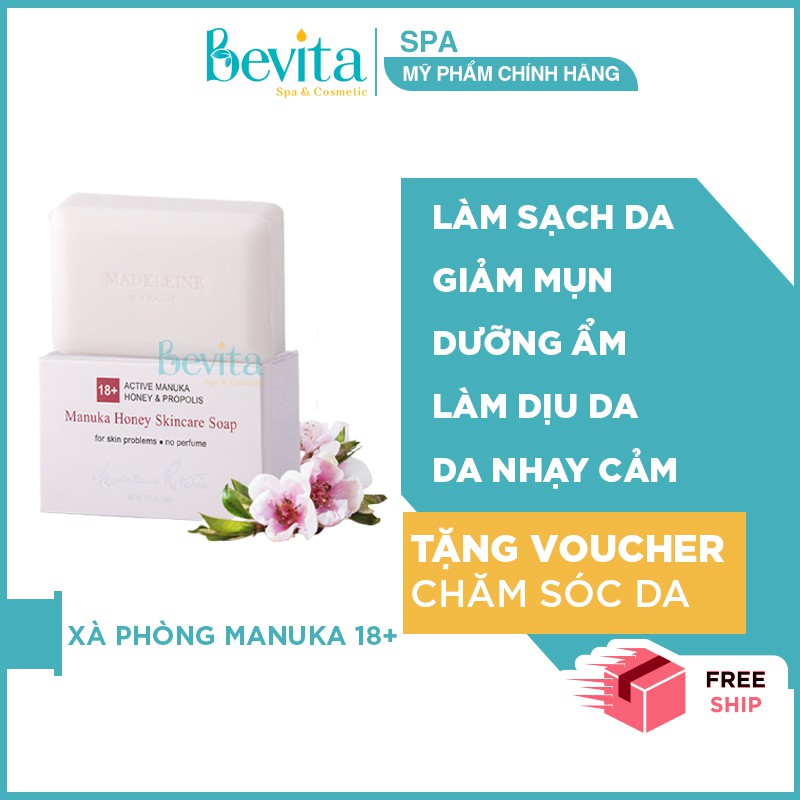 Xà phòng y tế da nhạy cảm Madeleine Ritchie 18+ Active Manuka Honey & Propolis 125g - Bevita