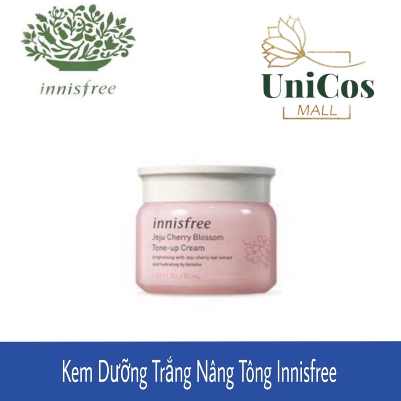 Kem dưỡng trắng nâng tông Innisfree Chiết Xuất Hoa Anh Đào Innisfree Jeju Cherry Blossom Tone Up Cream 50ml