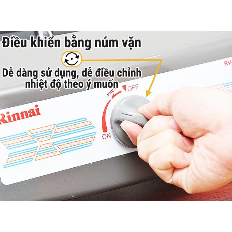 Bếp ga đơn Rinnai RV-150 + Bộ van dây tự động ngắt Chính Hãng