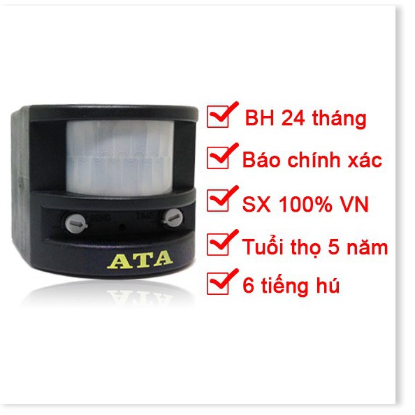 Thiết Bị Báo Động Chống Trộm Hồng Ngoại Phát Hiện Trộm Đột Hú Còi ATA AT-06C Chính Hãng Điện Gia Dụng Bảo Minh - Điện Gi