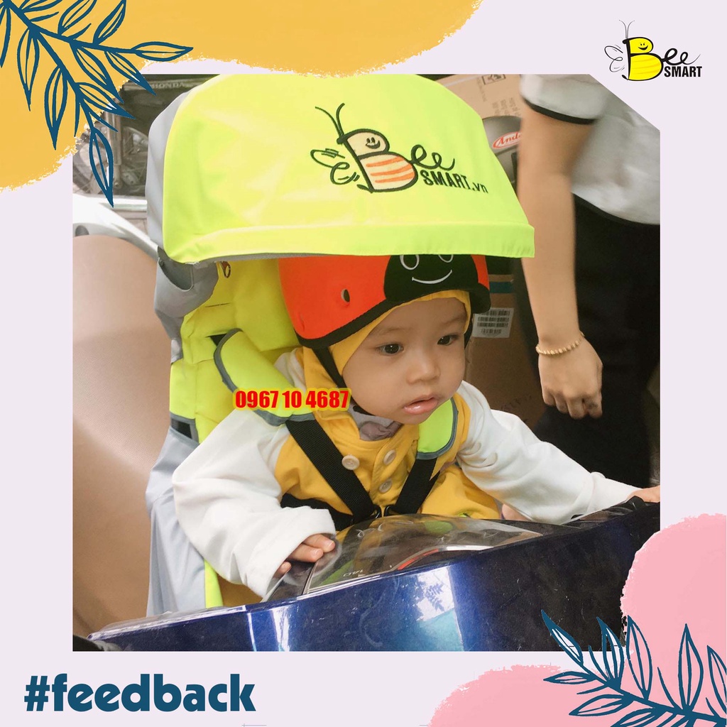 Ghế Ngồi Xe Máy Thông Minh cho bé Beesmart X1