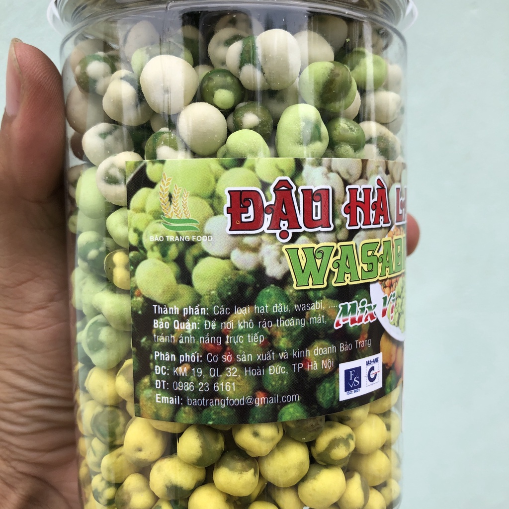 đậu hà lan wasabi Snack Mix Đậu phộng ăn liền hũ, pet 280g an toàn sạch sẽ thơm ngon đồ ăn IMI