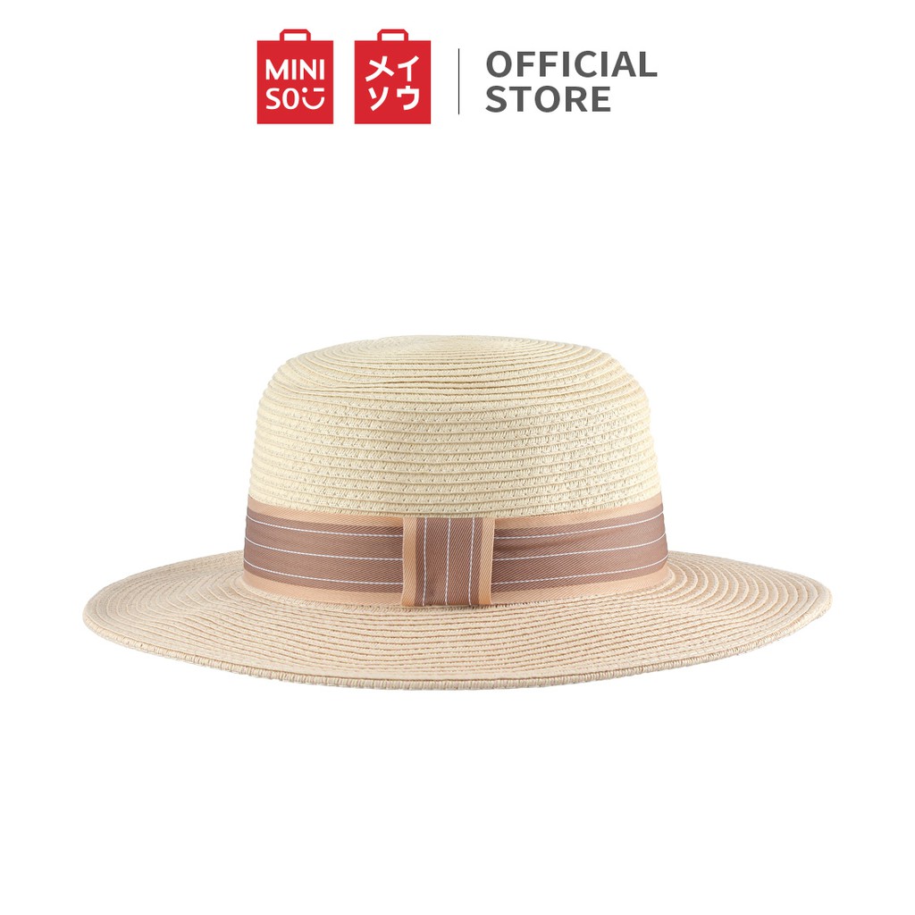 Nón cói vành nữ Hai màu British Style Miniso