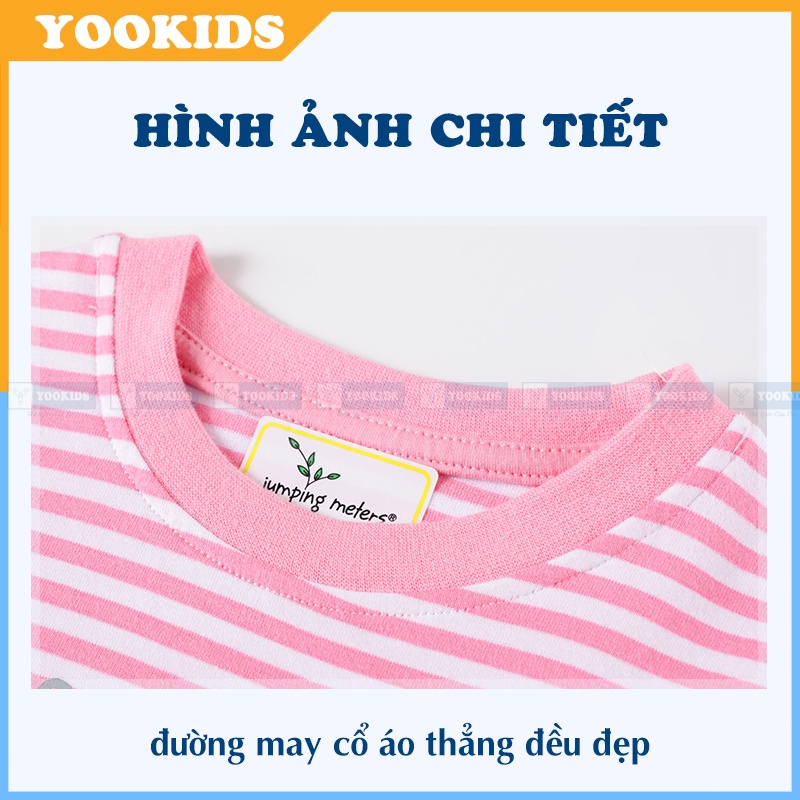 Bộ thu đông cho bé YOOKIDS kẻ sọc in hình hoạt hình chất thun lạnh co giãn 4 chiều _ Đồ bộ bé gái bé trai 12345 tuổi