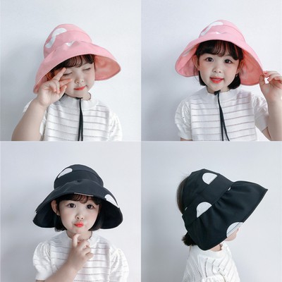 Mũ Rộng Vành Chấm Bi Xinh Xắn Phong Cách Hàn Quốc Cho Bé