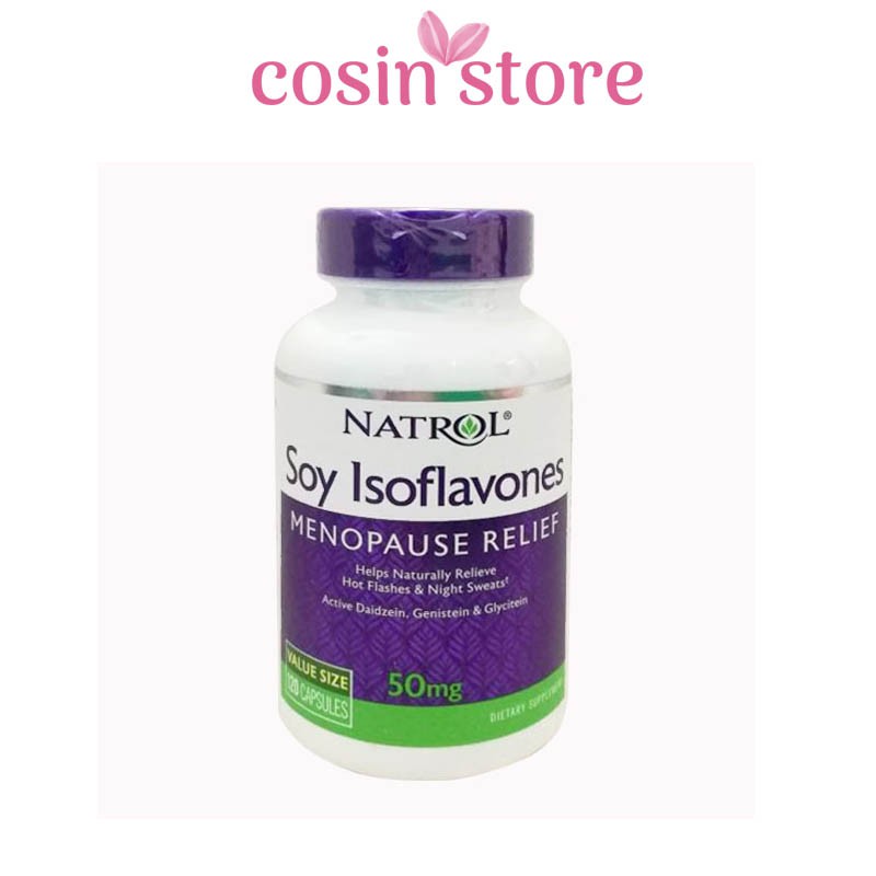 [Mã FMCGMALL -8% đơn 250K] Viên Uống Mầm Đậu Nành Natrol Soy Isoflavones 50mg Cho Nữ 120 viên